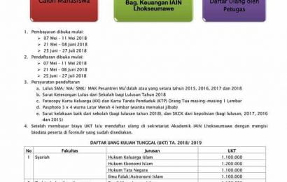 Alur Pendaftaran Ulang SPAN PTKIN TA. 2018/2019