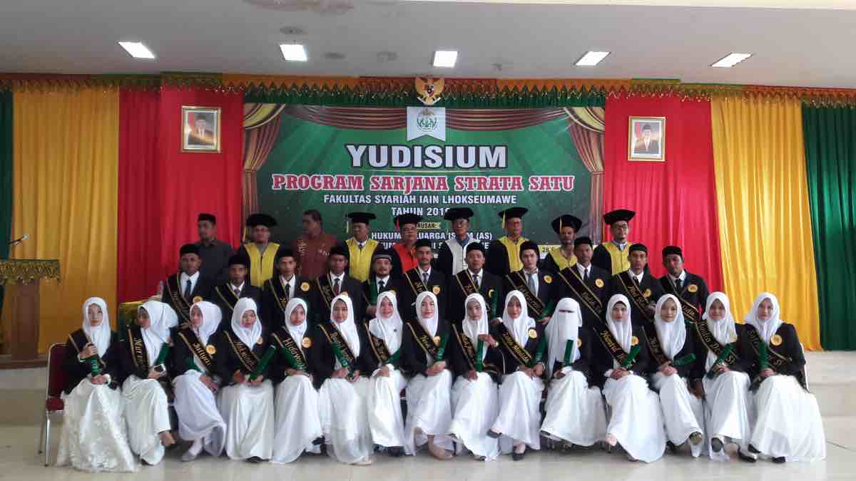 Fakultas Syariah IAIN Lhokseumawe Yudisium 88 Lulusan